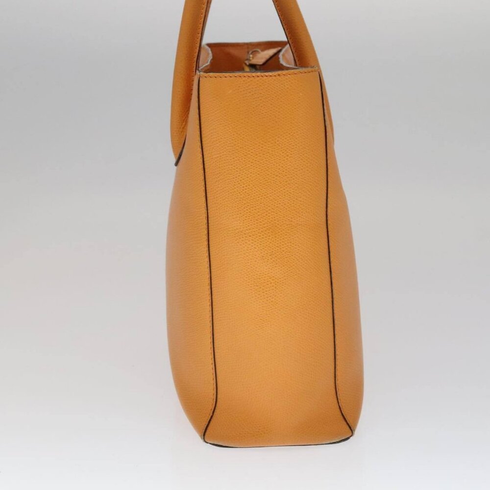 CELINE Tote Bag Leather Orange Auth - Picture 5 of 16